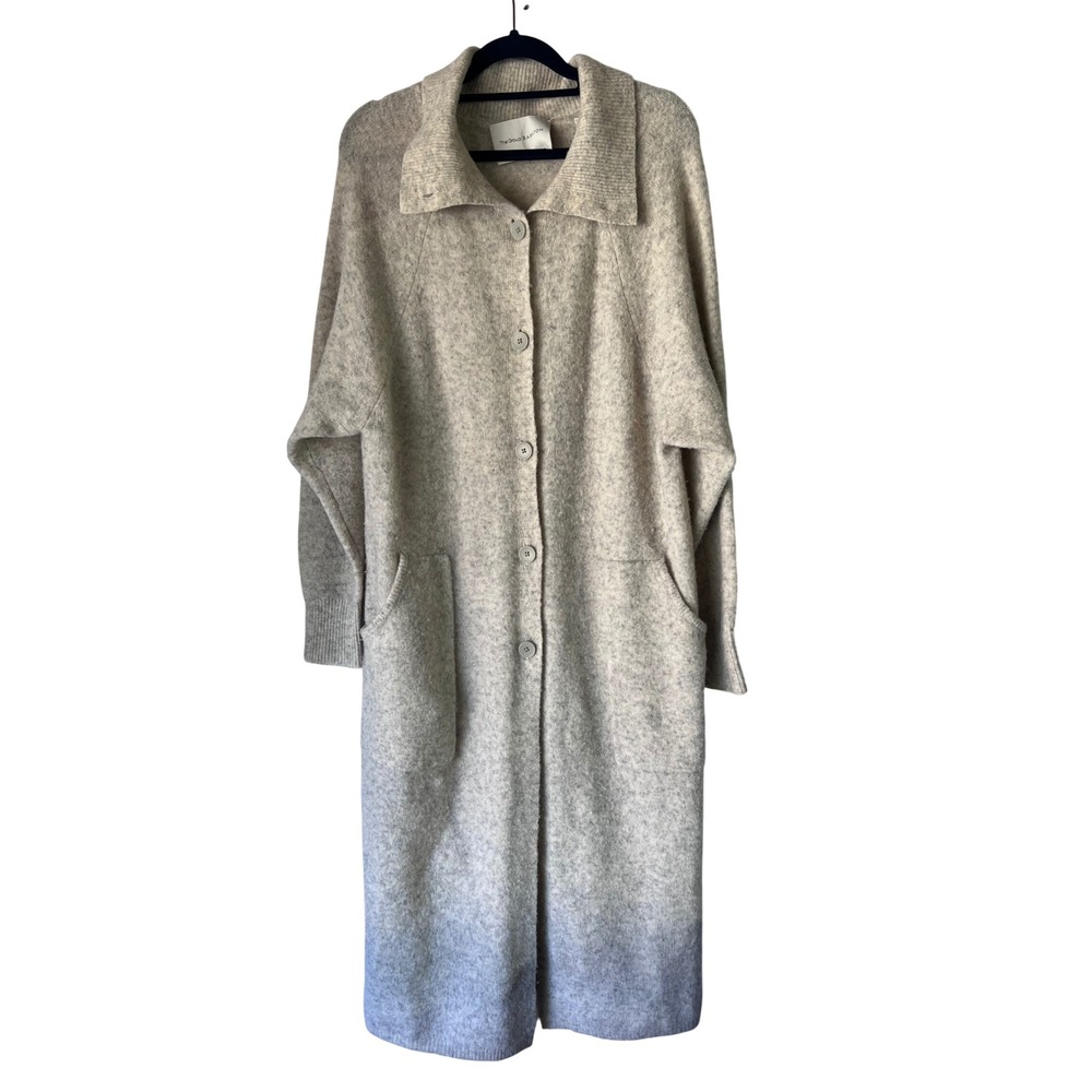 Aritzia The Group by Babaton Alpaca Wool Blend Duster Cardigan Sweater Oatmeal